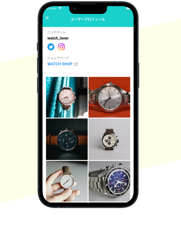 ユーザープロフィール